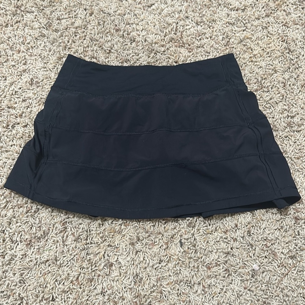barley worn black lulu skirt